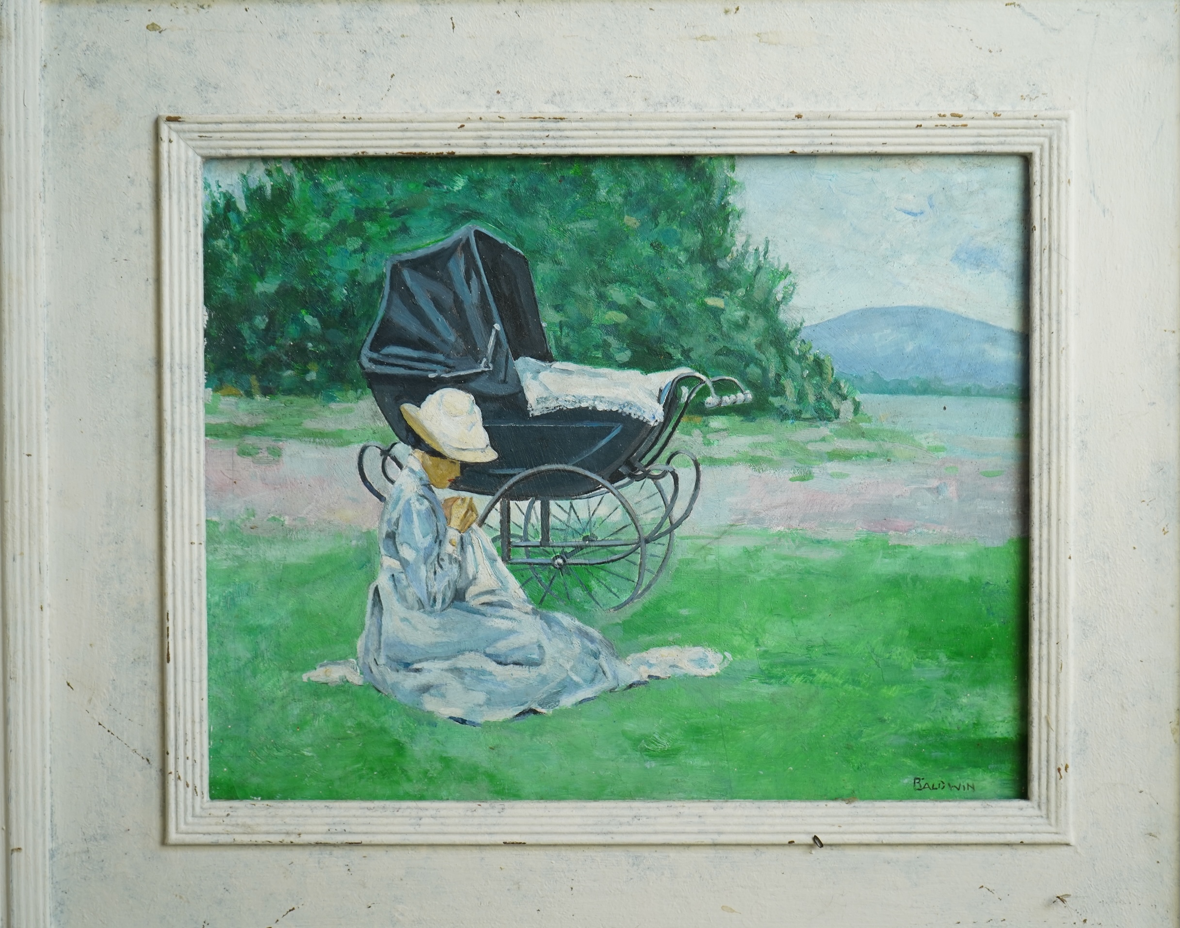 John Brakewell 'Brake' Baldwin, 1885-1915, 'Study for 'Sewing in the Sun''